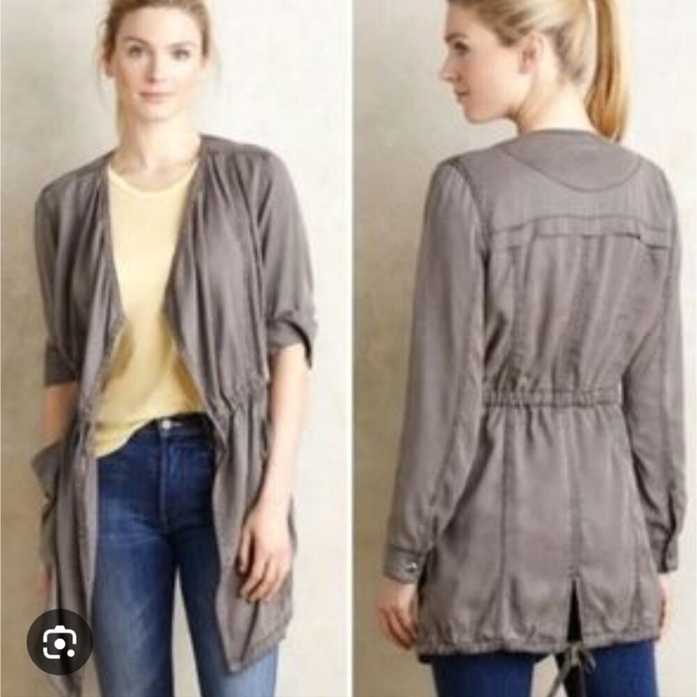 Anthro‎ Hei-Hei Slouchy Open Front Utility Jacket
